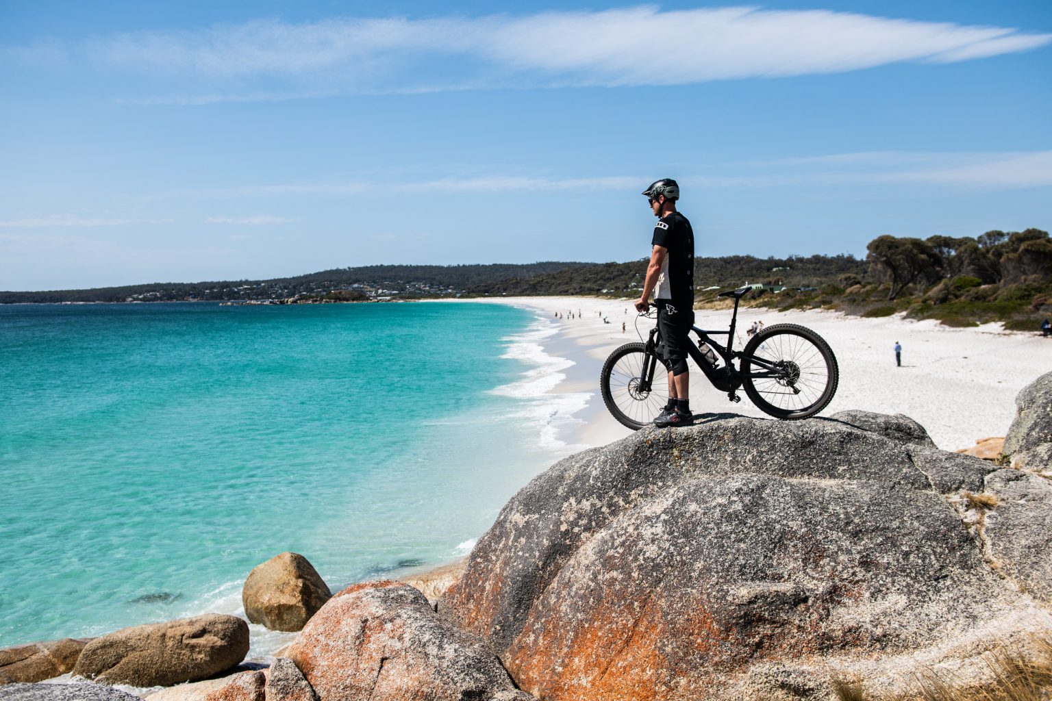 The St Helens Mountain Bike Trails are located in two unique locations; You will find a series of stacked loops just south of the St Helens Township as well as an epic 42km wilderness trail that starts sat the top of the Blue Tier and winds and wends all the way to Swimcart beach found in the internationally acclaimed Bay of Fires.